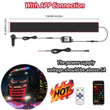 LED Truck Pixel Panel - Custom "Devil Eye" Scrolling Text Windshield Display