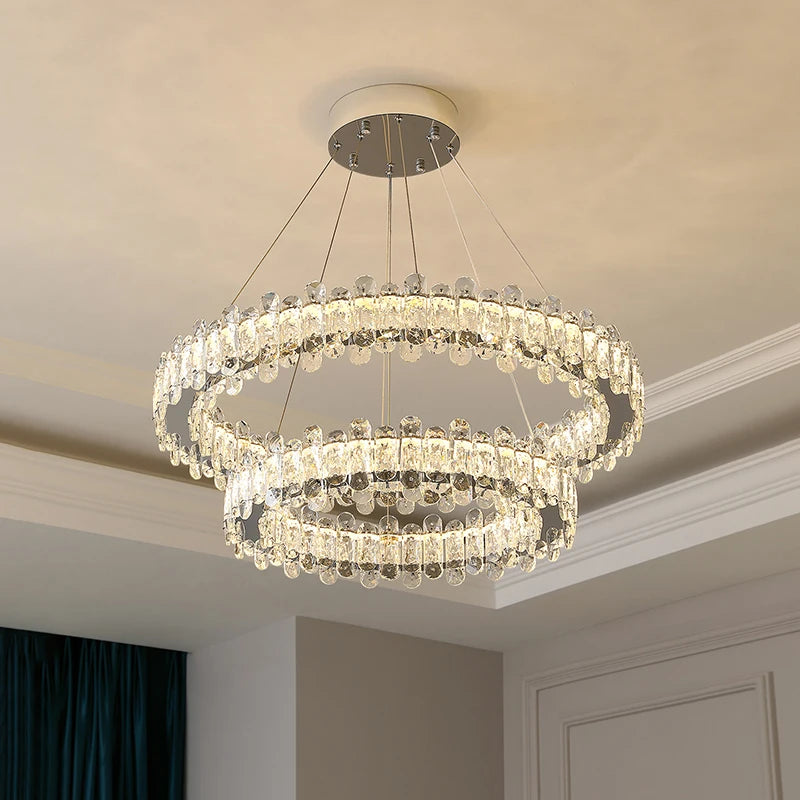 home decorationPendant lights, luxury crystal living room chandelier, dining room Pendant lamp, ceiling light, indoor lighting
