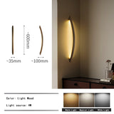 2026 Wood Arch Modern Long Pendant Light - Minimalist LED Dining Table Chandelier