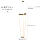 2026 Modern Minimalist LED Pendant Light - Long Dining Room Chandelier