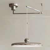 French Rocker arm Hanging Chandelier Light Fixture  Folding LED Colorful Pendant Lamp for Living Room Dining Room Bedroom