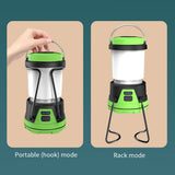 2 in 1 Portable LED Camping Lantern USB Rechargeable Work Light Outdoor Searchlight Power Bank Tent Lamp Infinite Dimming 3 Colors