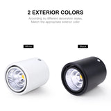 LED Ceiling Lamp 7W 12W Spotlight Aluminum COB Surface Mounted Spot Light AC85-265V Downlight for Kitchen Hallway Indoor Lightin