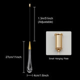 Crystal Led Pendant Lights For Bedroom Dining Room bar Water drop Chandelier Stair lamp interior decoration Hanging lamps