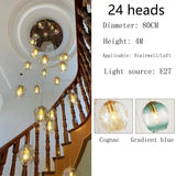 Modern Spiral Staircase Chandelier Crystal Ball Lamp Long Lighting for Living Room Villa Loft Dining Room 2026 New Design
