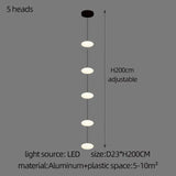 Modern Led staircase chandelier living room hanging light designer Villa duplex building  oval string attic pendant lighting
