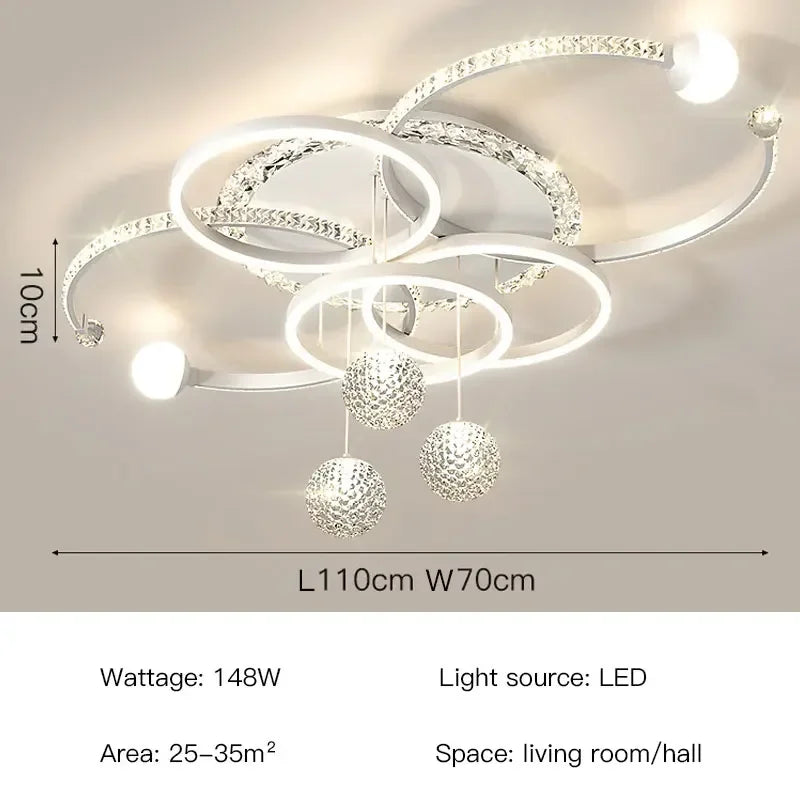 Modern Light Luxury Master Bedroom Pendant Lamp LED Creative Restaurant Lamp Villa Bedroom Interior Decoration Lighting Fixtures