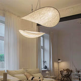 Silk Fabric Tense LED Ceiling Chandelier for Living Room Home Decor Handmade Silk LED Pendant Hanging Lamp