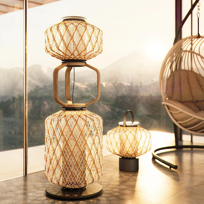 Nordic Villa Landscape Garden Light Hotel Bed and Breakfast Corridor Balcony Pavilion Chandelier Outdoor Waterproof Floor Light