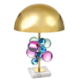 Light Luxury Creative Crystal Table Lamp Colorful Crystal Transparent Bedroom Study Table Lamp Postmodern Table Lamp Room Decor