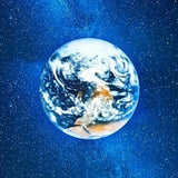 Planet & Moon Projection Night Light - USB Earth & Galaxy Bedroom Ceiling Lamp