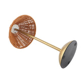 LED Rechargeable Reading Light Dimmable Bedside Lamp Energy Saving Eye Care Compact 600mAh PC Rattan Weaving for Restaurant