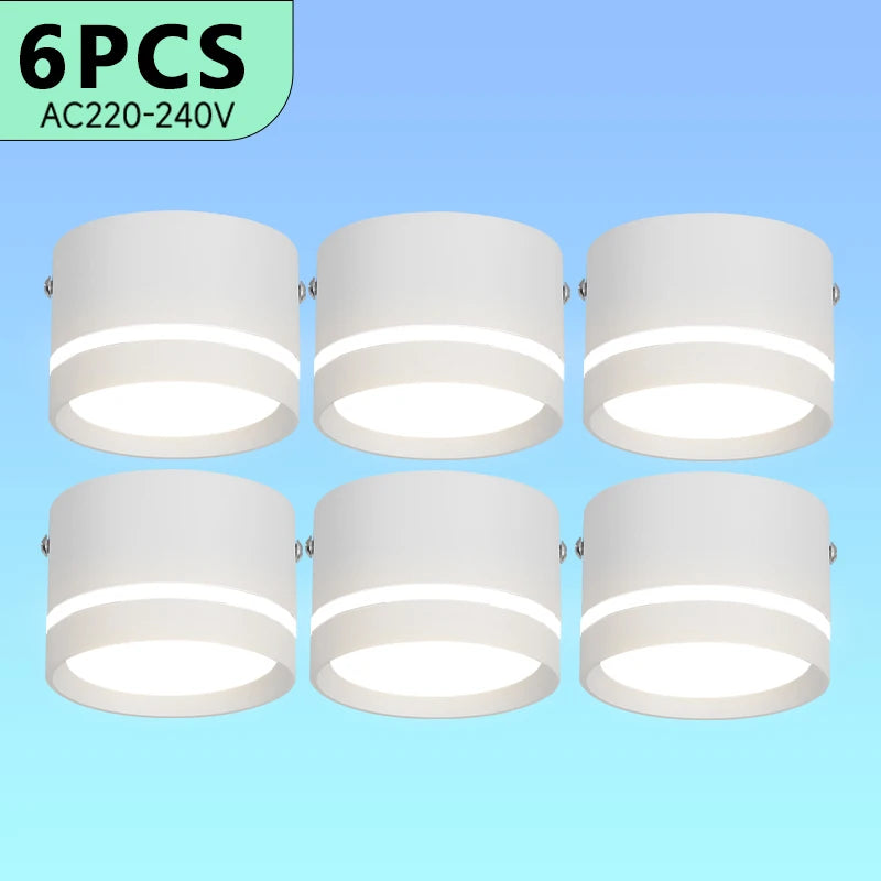 Surface Mounted Ceiling Downlight Lamp Spotlight 5/10/15w Cob Led Spot Lights Ceiling Fixtures Lighting For Bedroom Kitchen Home