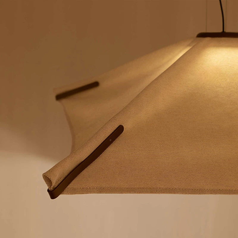 French Fabric Wabi Sabi Pendant Light Nordic Cotton and Linen Multi-layer Dining Room Bedroom Living Room Home Decoration Light