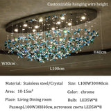 Luxury Crystal Chandelier Lights Ceiling Pendant Lamp Hanging Indoor Home Lamps Ceilings Dining Room Chandeliers for Living Room