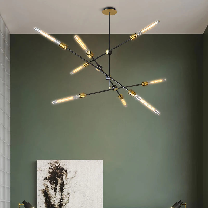 American retro industrial wind chandelier Nordic minimalist personality restaurant living room bar cafe clothing store lighting