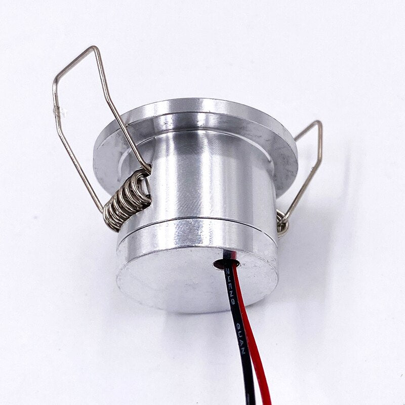 1W 30 degree embedded ceiling light DC12V small spot light bedroom kitchen cabinet jewelry display cabinet LED downlights