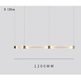 Scott Luna Chandelier Postmodern italian design lamps replica led light glass long tube lamp Bedroom Living Room bedside lamp