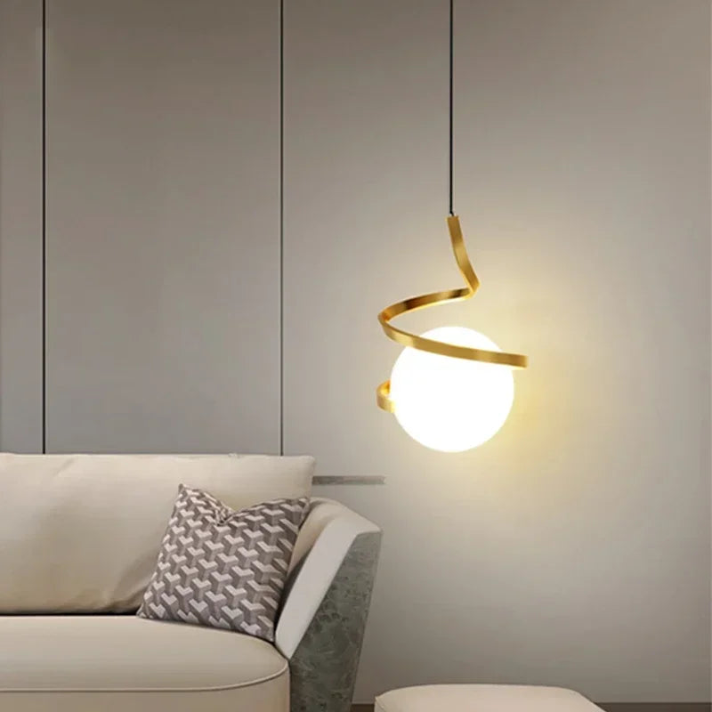 Nordic LED Pendant Light Bedroom bedside hanging line light For Living Home Decoration Dining Table Hanging Lamp Indoor lighting