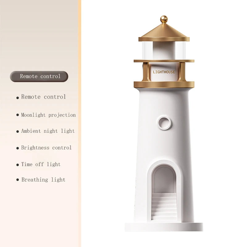 Moon Projection Light Remote Control Bluetooth Speakers Lighthouse Motion Sensor Lamps Mother's Day Gift Night Lights Room Decor