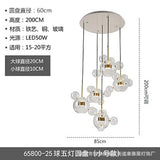 Nordic Mickey Chandelier Bubble Ball Led Pendant Lights Creative Personality Restaurant Kitchen Glass Ball Bar Indoor Lighting