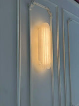 Luxury Natural Marble LED Wall Lamp - Modern Stone Sconce Fixture for Villa Living Room Background, Bedroom Bedside & Home Decor