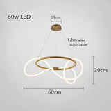 Modern Long Hose Led Ceiling Chandelier for Table Dining Room Kitchen Bar Pendant Lighting Suspension Design Lusters Luminaires