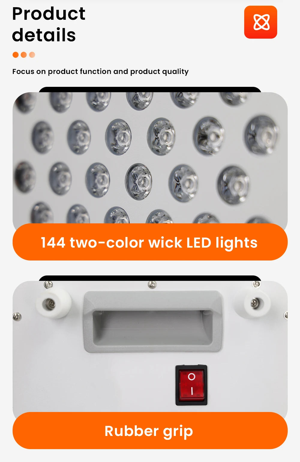 Red light therapy bluetooth function red light therapy 8 wavelengths red light therapy panel with touch screen