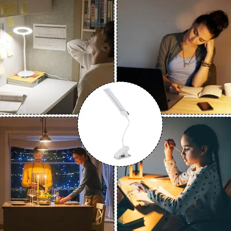 Book Lights For Reading At Night In Bed Eye Caring Table Lamp Rechargeable Book Light Portable Flexible Easy Clip Night Lights