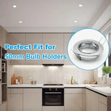10/30PCS GU10 & MR16 Retaining Spring Rings Clasp Clips Downlight Spring Clamps Diameter 52MM LED Halogen Bulb Holders