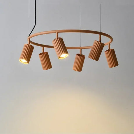 Nordic Macaron Painted Metal Spotlight Chandelier Living Room Led GU10 Pendant Chandelier Lighting Indoor Deco Lighting Lampara