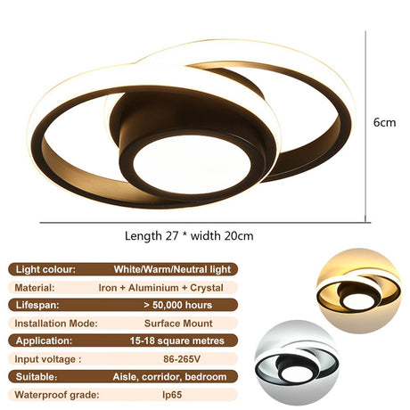 Modern Aisle LED Ceiling Lamp Simple Minimalist Chandelier For Corridor Entrance Attic Indoor Lighting Fixtures Pendant Light