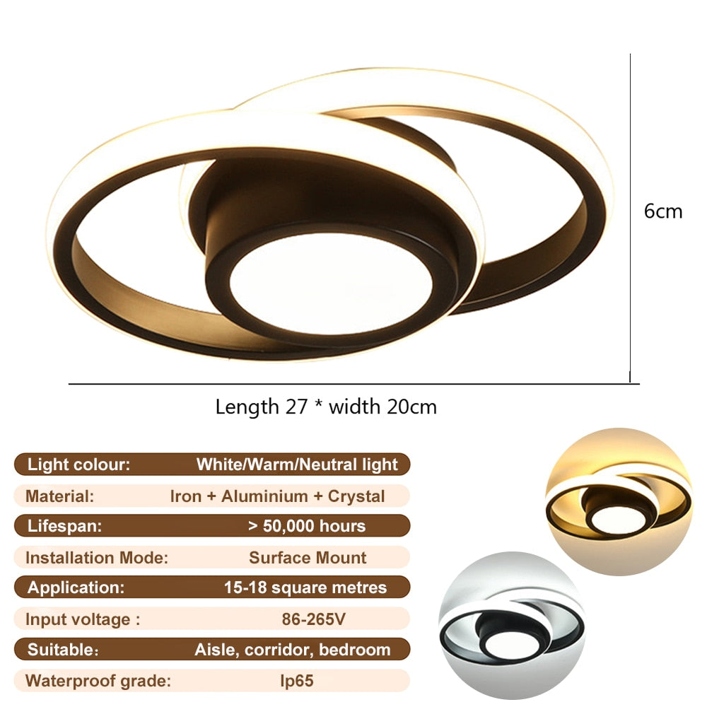 Nordic Modern LED Ceiling Lights Surface Mount Pendant Chandelier Living Room Bedroom Indoor Kitchen Dining Lighting Lamp