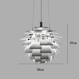 Nordic Designer Postmodern Simple Chiba Chandeliers Living Room Dining Room Creative Aluminum Pendant Light Home Decoration LED