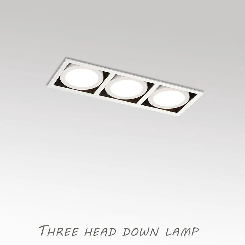 Nordic Square LED Downlight - 10W 20W Recessed Ceiling Spotlight AC110V 220V