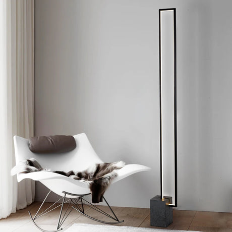 Modern Black Rectangle Led Floor Lamp Living Room Decors Led Standing Lights Loft Hotel Bedroom Bedside Dimmable Floor Lighting