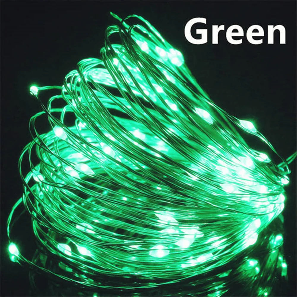 USB LED String Lights Copper Silver Wire - 10M 20M 30M Waterproof Fairy Lights