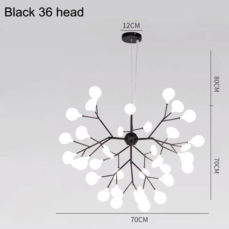 Modern Nordic Firefly Led Ceiling Chandelier Pendant Lamp G4 Led Lights Home Baby Room Bedroom Living Room Decoration Lustre