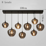 Modern LED Glass Ball Pendant Lamp for Living Room Bedroom Dining Kitchen - Indoor Hanging Chandelier Home Decor Light