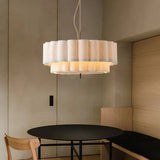 Japanese Wabi-Sabi Silk Fabric Pendant Light - Cloth Hanging Ceiling Chandelier Lamp Fixture for Living Room, Dining Room & Bedroom Decor