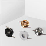 LED Mini Down Light 3W 1W Dimmable Spot  Recessed Lamps ac85-265v Ceiling Downlight Aluminium  35mm Hole