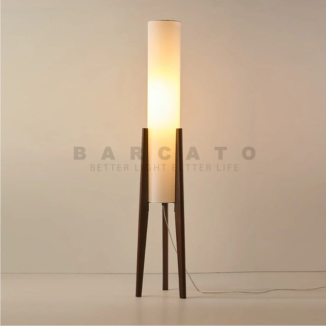 Japanese Retro Wabi - sabi Solid Wood Floor Lamp Study Hotel Art Decorative Corner Standing Lamp Living Room Bedroom Café's E27 Lamp