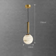 Spain Natural Marble Hanging Lamp Dining Desk Luxury Golden Decors Bedroom Bedhead Pendant Lamp Hotel Restaurant Bar Droplight