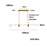 Elevate Your Dinning Room With Our Marble Cylinder Led Pendant Light Dimming Function White Linear Alabaster Gold Silver