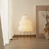 Japanese Design Akari Noguchi Table Lamp - White Rice Paper Desk Light