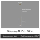Nordic bedroom bedside chandelier simple modern Home light luxury living room TV background wall decor creative crystal led lamp