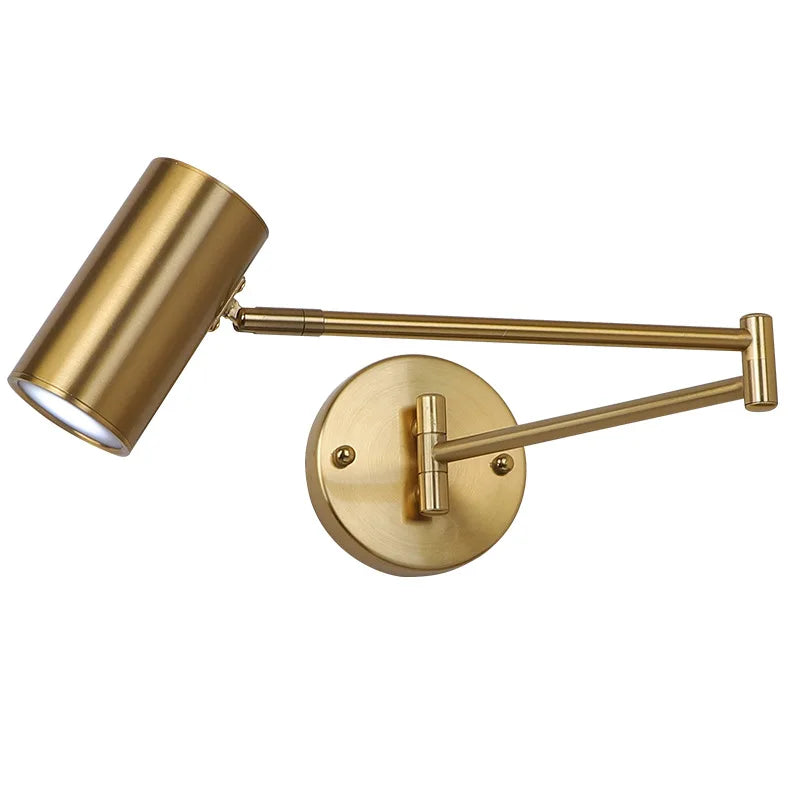 Adjustable Swing Long Arm LED Wall Lamps Modern Touch Sensor Internal Wall Washer Household Bedside Switch Decors Sconce Lights