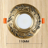 Garland Copper Recessed Ceiling Led Spot Light Home Decor Living Room Kitchen 7.5Cm Hole 220V 110V 3W 10W Luxury Bull Eye Lamp