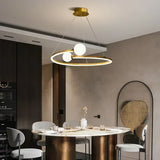 Nordic Minimalist Ring Pendant Lamp Dimmable for Table Dining Room Kitchen Island Bedroom Chandelier Lustre Lighting Fixture