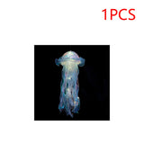 5PCS Jellyfish Hanging Night Light Lamp - Battery-Operated Bedroom Atmosphere Decor